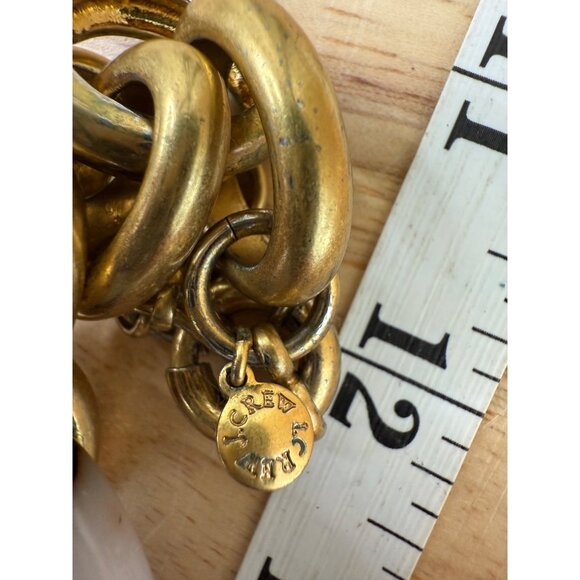 J. Crew Tortoiseshell Link Statement Necklace W/ Gold-Tone Chain 21-In - Picture 9 of 9